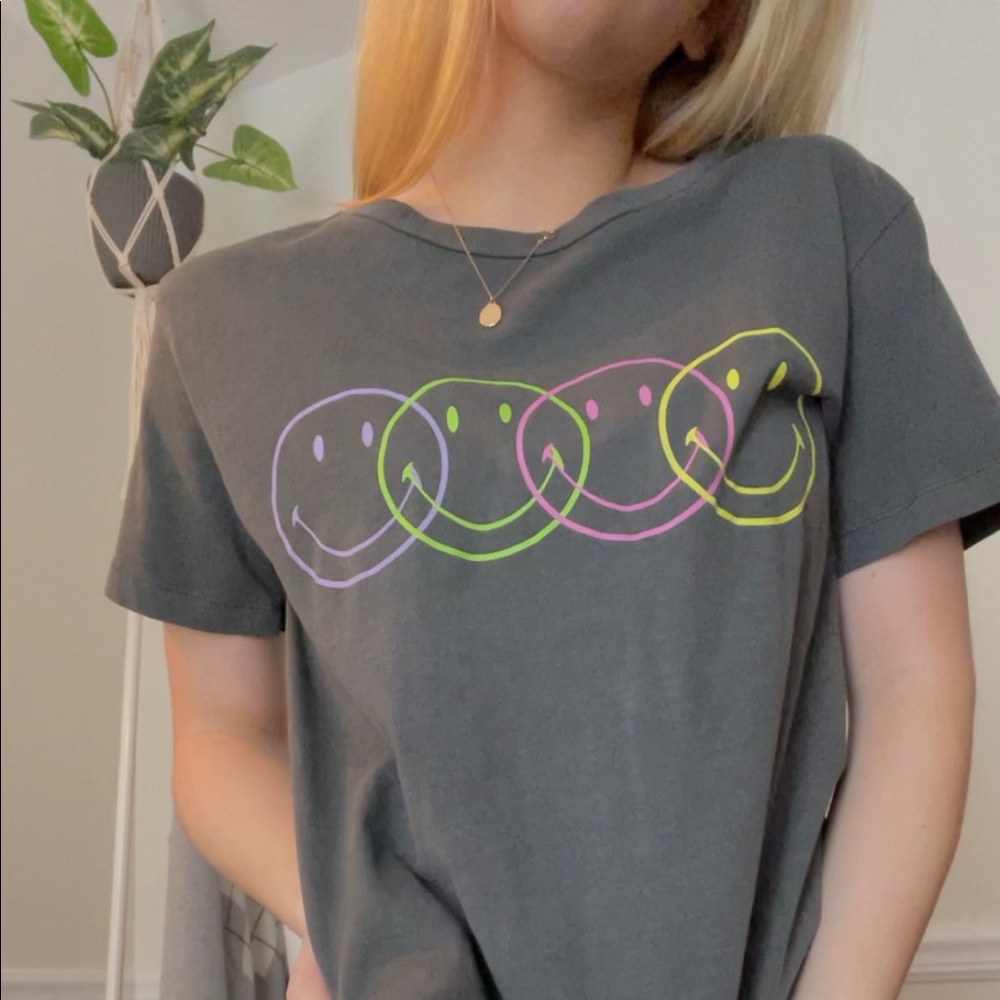 Pacsun smiley face oversized t-shirt
